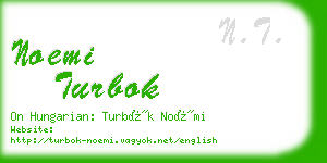 noemi turbok business card